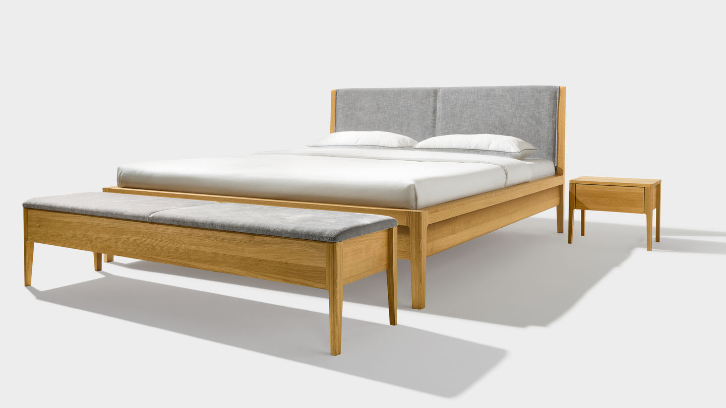 mylon bed with bedside cabinet and bench with storage space mylon bed with bedside cabinet and bench with storage space