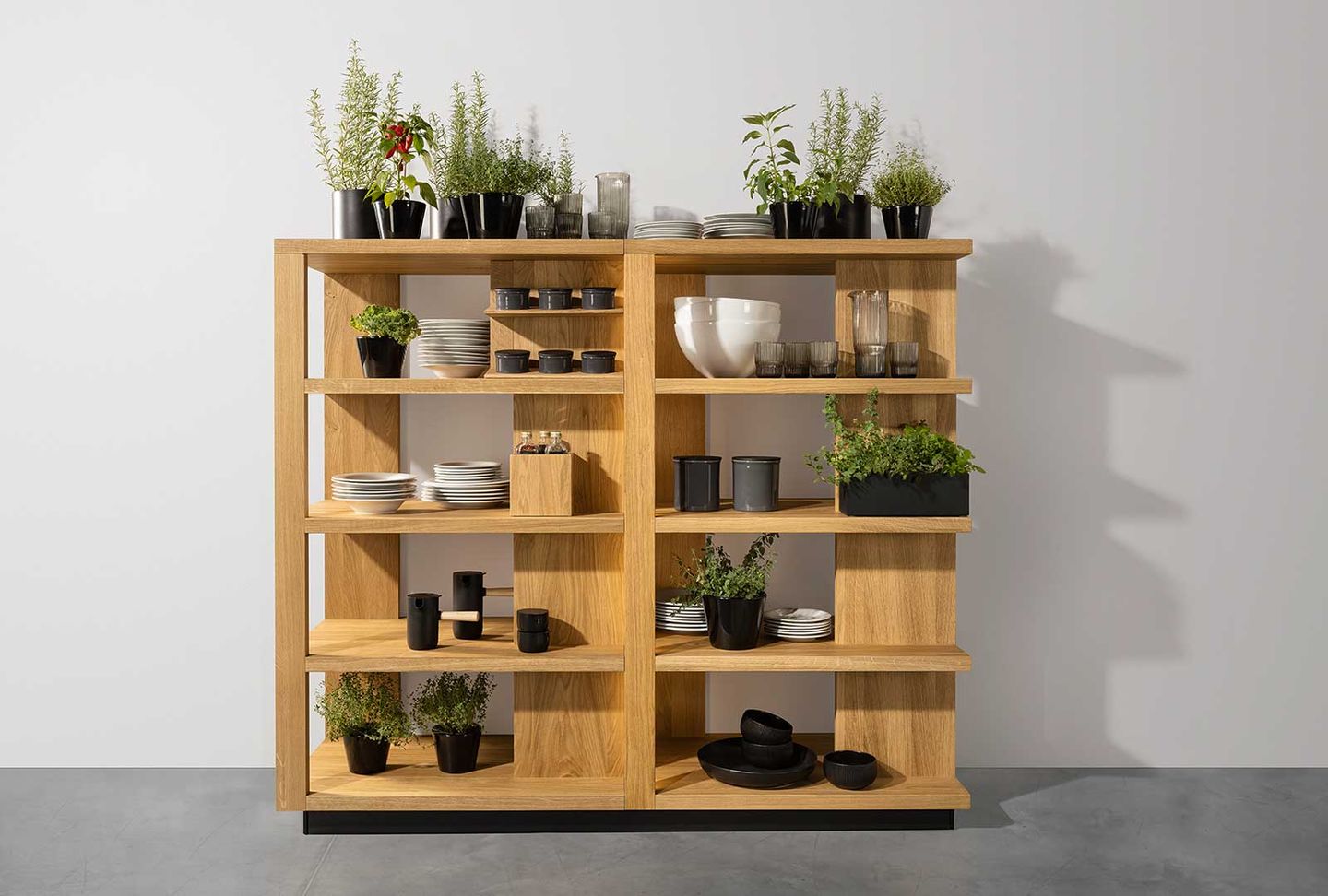 offenes Regal in der echt.zeit Küche offenes Regal in der echt.zeit Küche