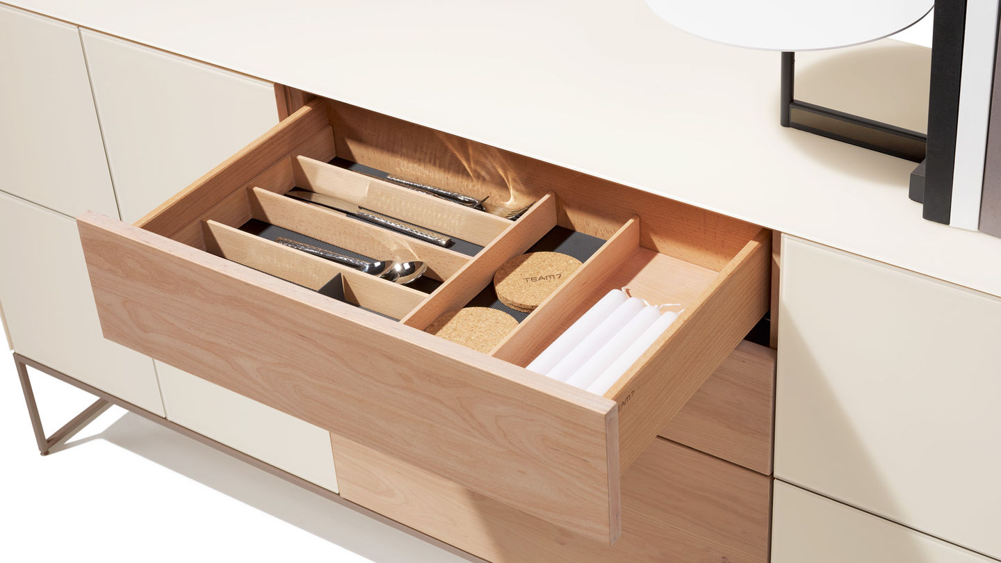 cubus pure sideboard in alder white oil by TEAM 7 cubus pure sideboard in alder white oil by TEAM 7