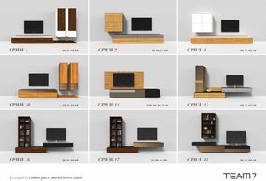 Esempi di progettazione per la parete attrezzata cubus pure di TEAM 7 Esempi di progettazione per la parete attrezzata cubus pure di TEAM 7