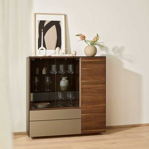 Vitrine cubus pure en noyer de TEAM 7 Vitrine cubus pure en noyer de TEAM 7