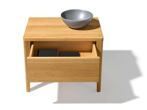 mylon bedside cabinet in oak with an open drawer mylon bedside cabinet in oak with an open drawer