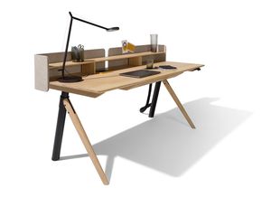 pisa desk with top unit in fabric and a lamp pisa desk with top unit in fabric and a lamp