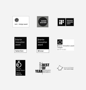 Различные дизайнерские премии, полученные TEAM 7 Различные дизайнерские премии, полученные TEAM 7