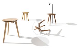 Beistelltisch hi! mit Holz- oder Glasplatte von TEAM 7 Beistelltisch hi! mit Holz- oder Glasplatte von TEAM 7