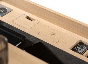 integrated Qi charging station for cell phones TEAM 7 filigno writing desk integrated Qi charging station for cell phones TEAM 7 filigno writing desk