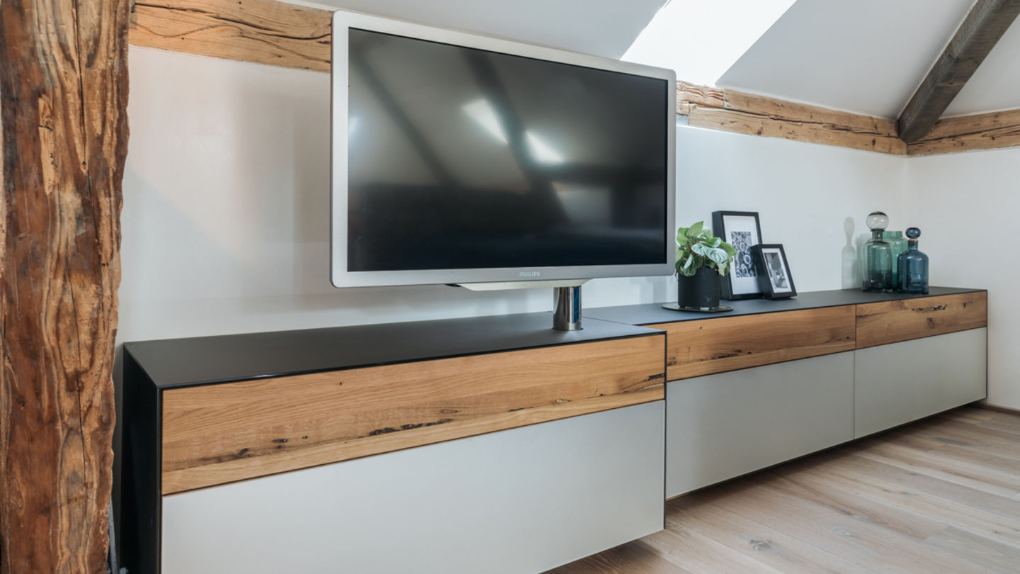 TEAM 7 Eiche Venedig Wohnzimmer in einem Privathaus 