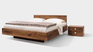 nox bed in walnut nox bed in walnut