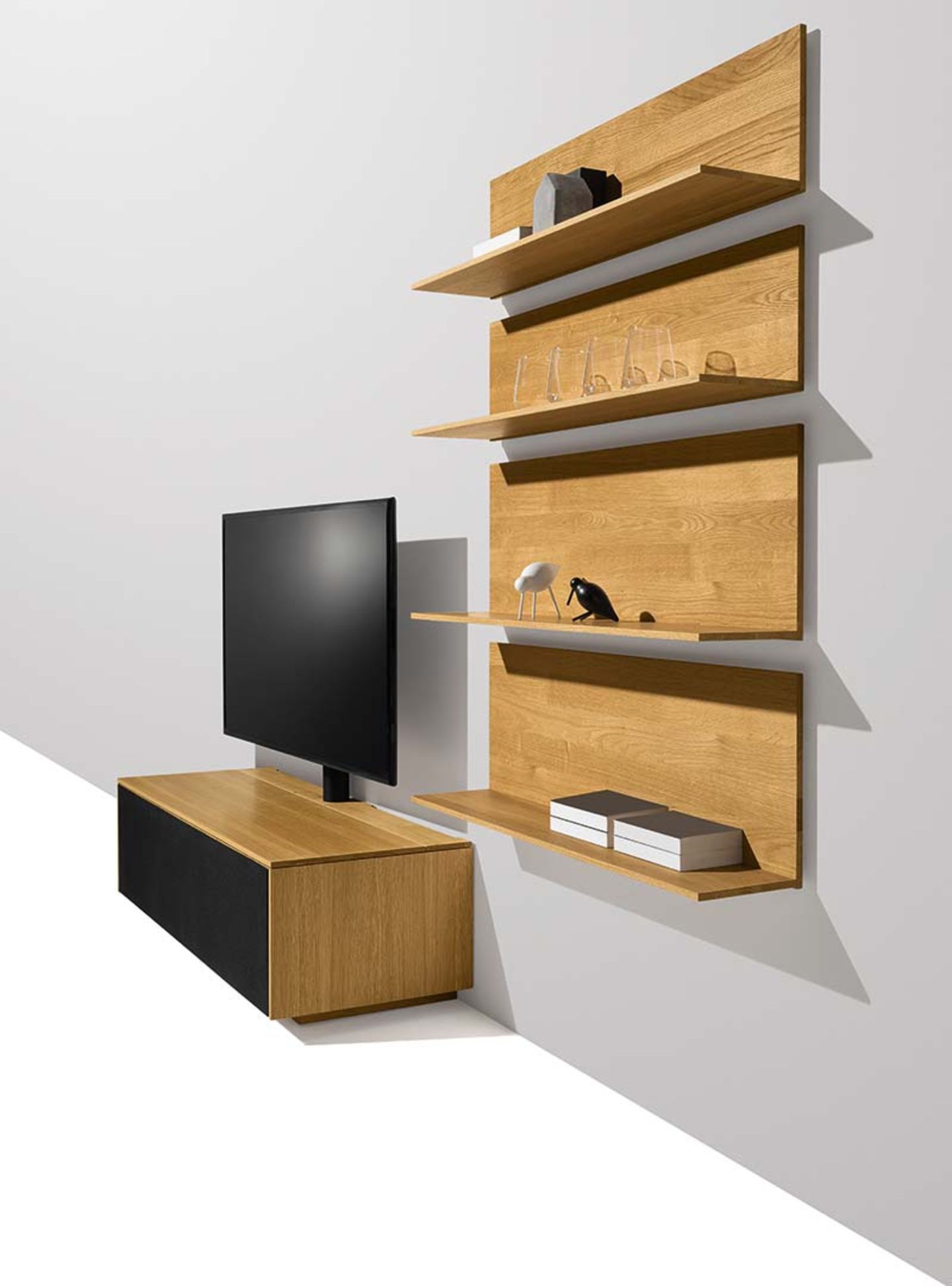 filigno Home Entertainment in oak made of solid wood filigno Home Entertainment in oak made of solid wood