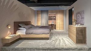 float Bett und Nachtkästchen im TEAM 7 Flagshipstore Linz float Bett und Nachtkästchen im TEAM 7 Flagshipstore Linz