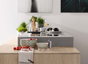 filigno kitchen island with ceramic cube