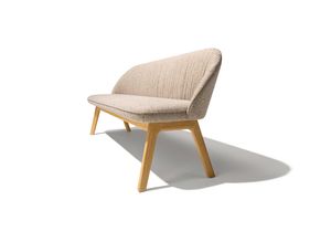 banc flor TEAM 7 en chêne avec tissu Ripley