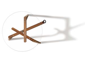 hi! side table with wood legs and cross-lap for stability hi! side table with wood legs and cross-lap for stability