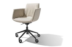 Bürodrehstuhl grand lui in Ripley-Stoff von TEAM 7 - Ansicht schräg von vorne Bürodrehstuhl grand lui in Ripley-Stoff von TEAM 7 - Ansicht schräg von vorne