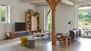 Wohnwand cubus aus Massivholz Wohnwand cubus aus Massivholz