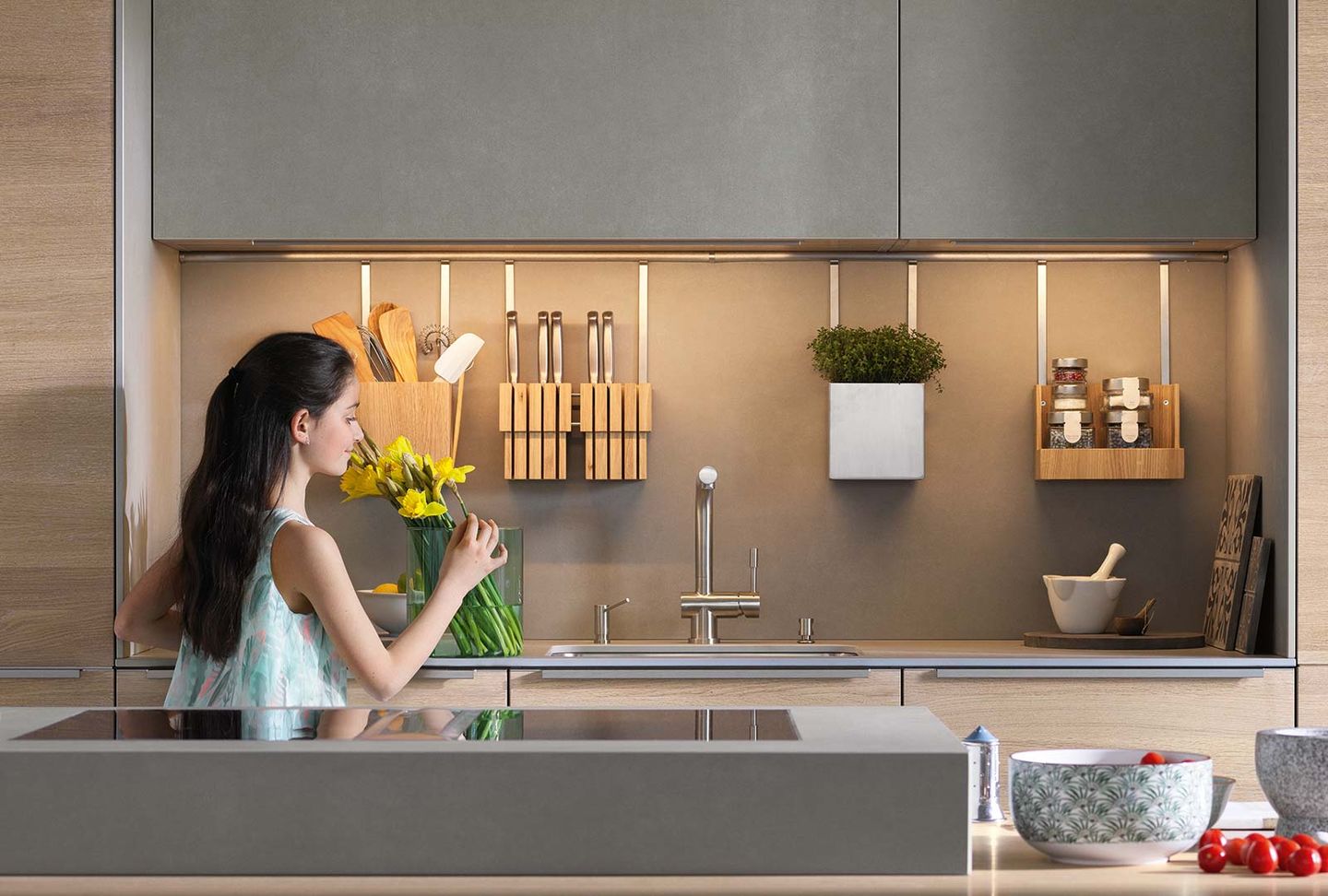 Küche filigno mit Keramik Fronten Küche filigno mit Keramik Fronten