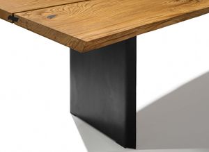 table leg of the echt.zeit table by TEAM 7 in black table leg of the echt.zeit table by TEAM 7 in black