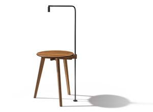hi! side table with a LED light that can be swivelled around, turned sideways or slanted downwards hi! side table with a LED light that can be swivelled around, turned sideways or slanted downwards