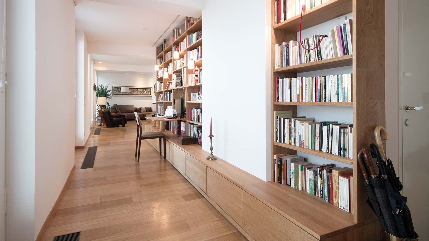 Meubles en bois naturel de TEAM 7 dans une habitation privée Meubles en bois naturel de TEAM 7 dans une habitation privée