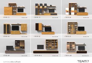 Planning examples for the cubus wall unit by TEAM 7