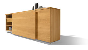 cubus sideboard made of solid wood with sliding door cubus sideboard made of solid wood with sliding door