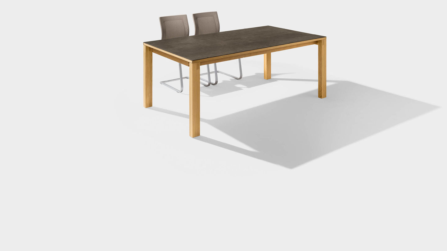 magnum dining table made of wood with ceramic surface magnum dining table made of wood with ceramic surface
