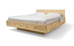 nox solid wood bed with headboard in Swiss pine nox solid wood bed with headboard in Swiss pine
