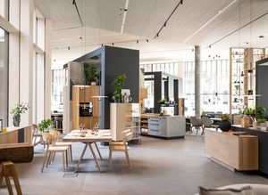 TEAM 7 World Store - taso dining group and filigno occasional furniture in white oak oil taso dining group and filigno occasional furniture in white oil oak in the TEAM 7 World Store Ried