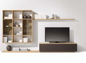cubus wall unit with integrated shelf