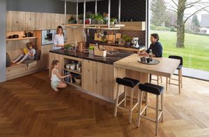 Massivholzküche loft in Eiche Wild 