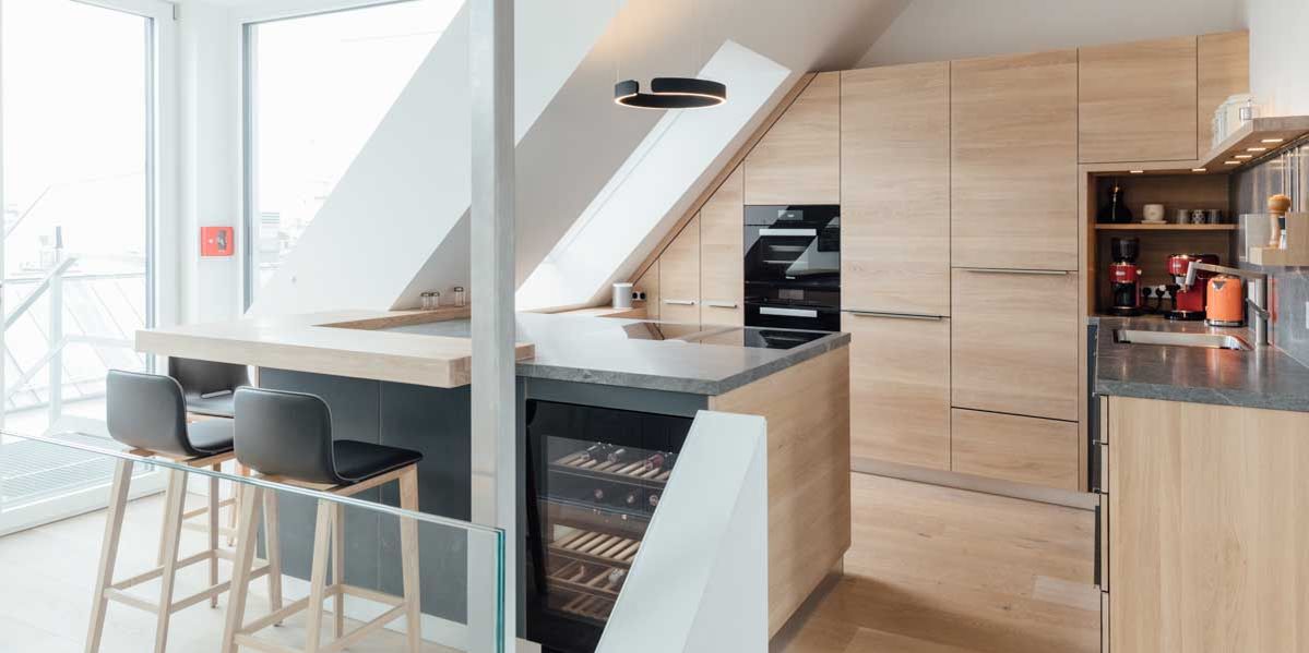 linee Kücheninsel in Eiche Weißöl von TEAM 7 Düsseldorf linee Kücheninsel in Eiche Weißöl von TEAM 7 Düsseldorf