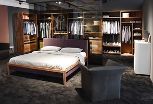 Naturholzbett mylon und Kleiderschrankinnenleben Naturholzbett mylon und Kleiderschrankinnenleben