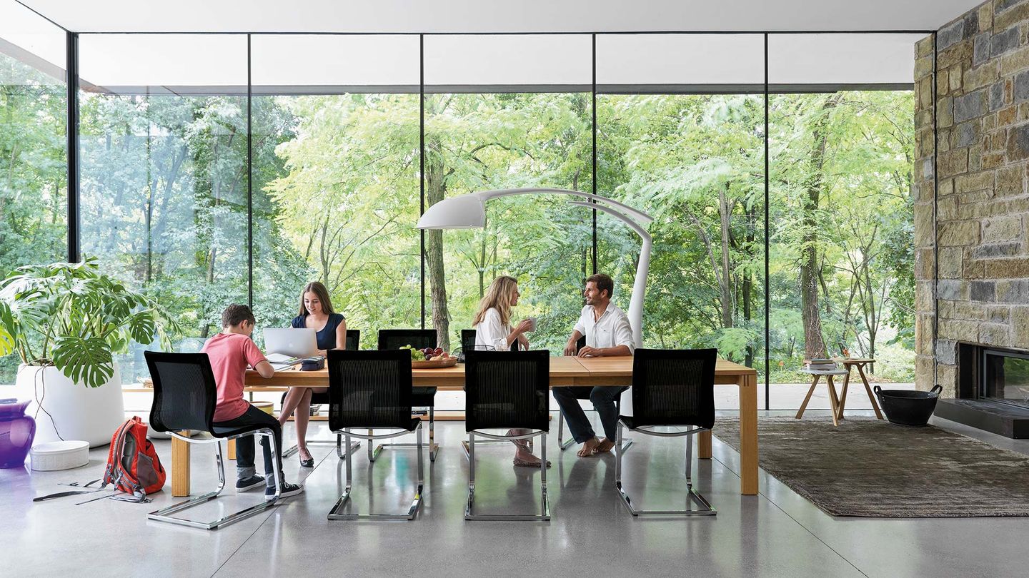 Chaises cantilever magnum avec table extensible magnum Chaises cantilever magnum avec table extensible magnum