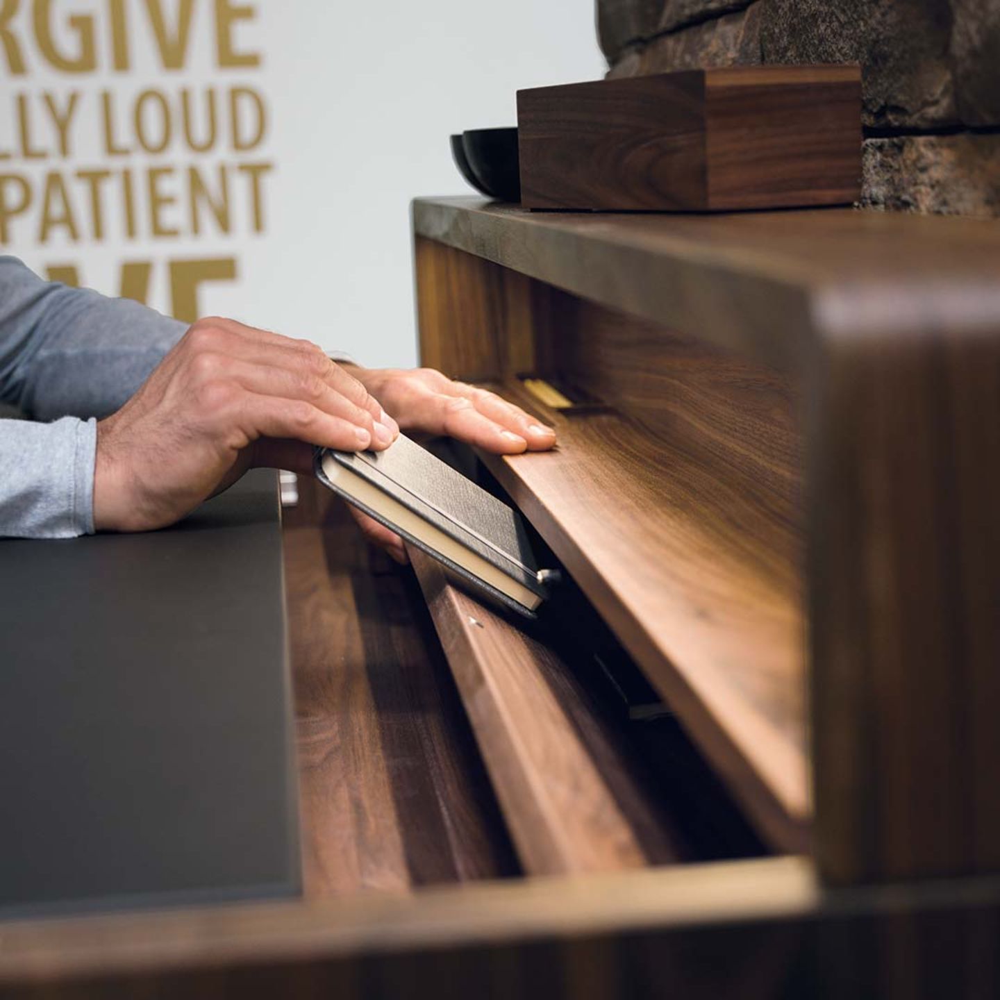 sol desk made of solid wood with secret compartment sol desk made of solid wood with secret compartment