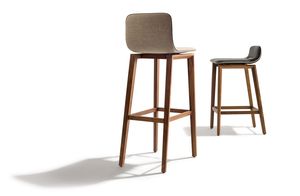 Barhocker ark mit Lehne in zwei verschiedenen Höhen