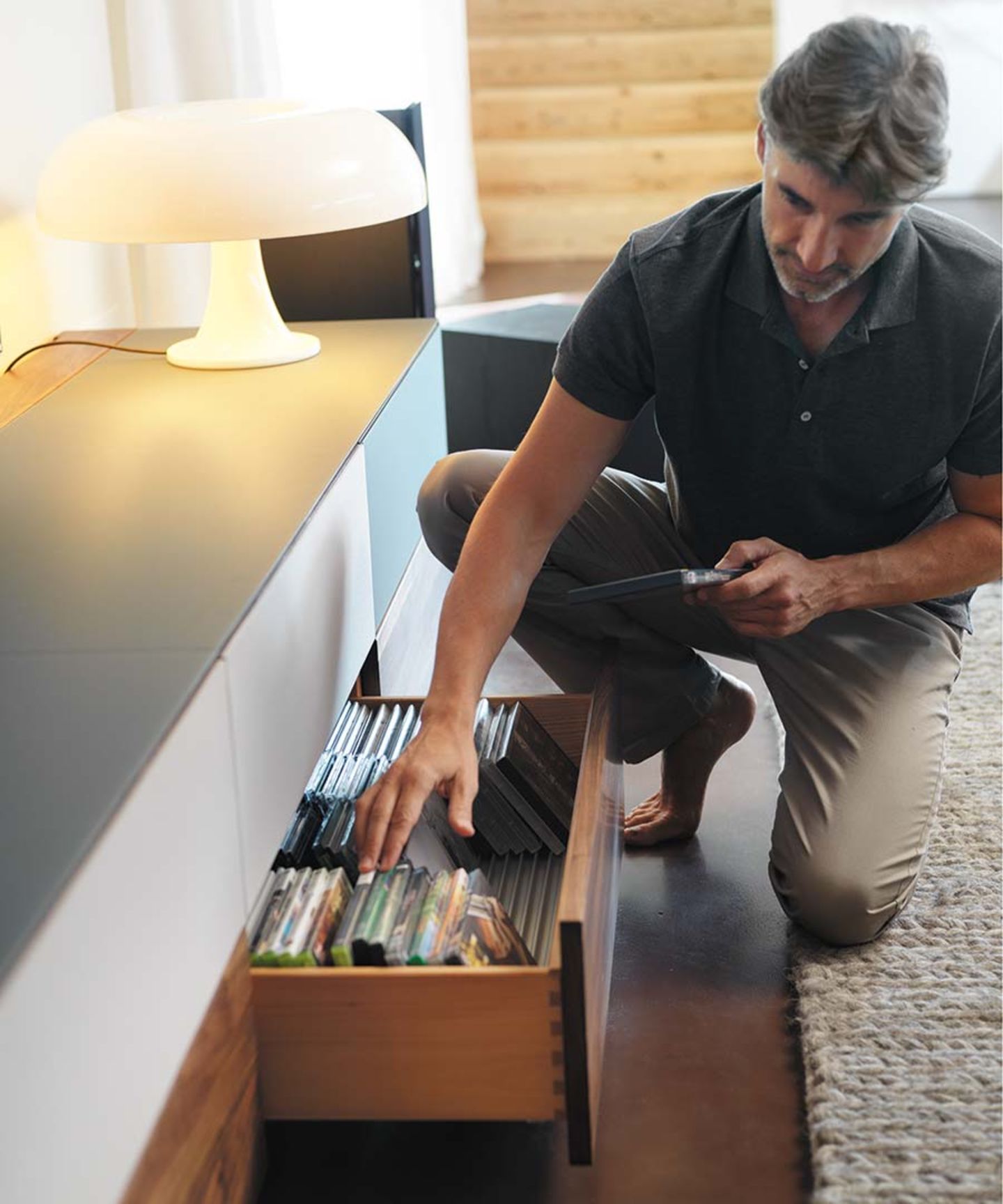 cubus pure Home Entertainment furniture with drawer and CD partitioning cubus pure Home Entertainment furniture with drawer and CD partitioning