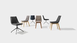 lui chair with wood- or stainless steel-frame 